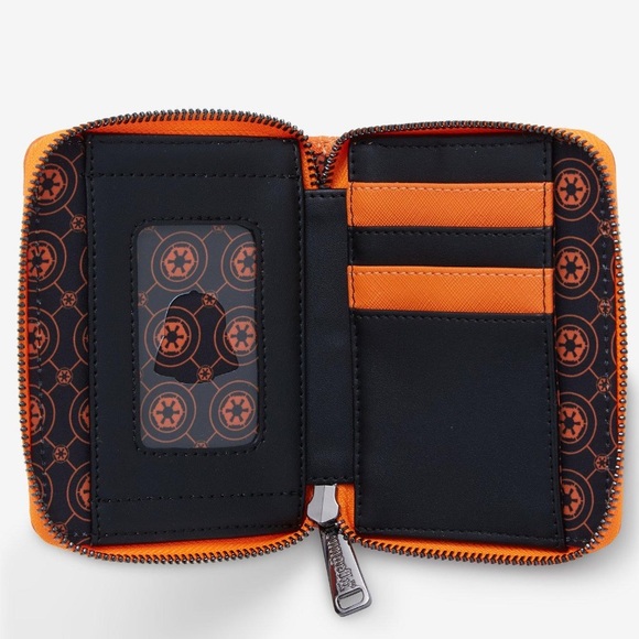 Loungefly Star Wars Darth Vader Glow-in-the-Dark Jack-o-Lantern Small Zip Wallet - Picture 4 of 4